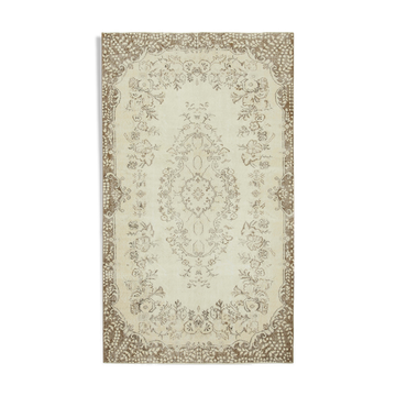 Tapis beige turc tissé à la main 170 cm x 290 cm