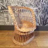 Children's rattan armchair