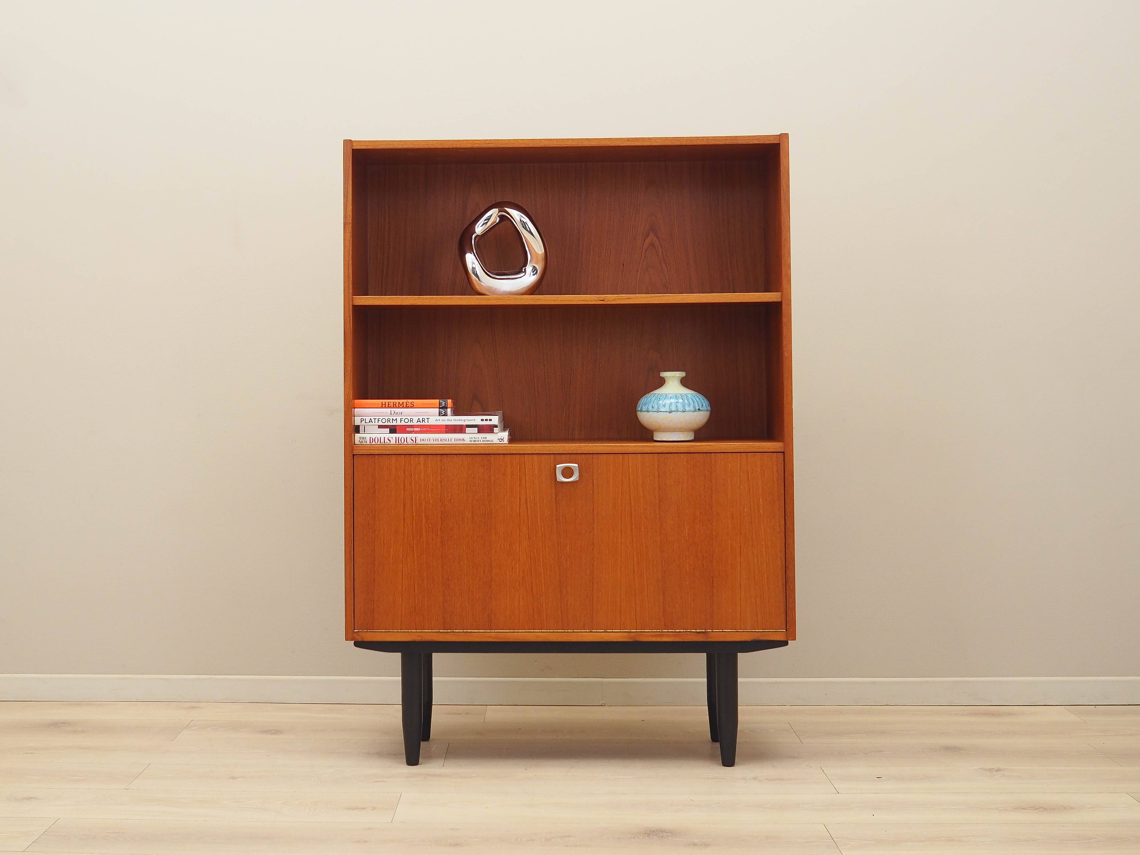 Teak bookcase, Danish design, 1960s, production: Denmark