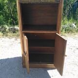 Art Deco wood and brass extra furniture