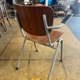 Set of 14 Scandinavian school chairs
