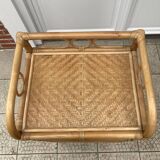 Vintage rattan chiffonier