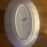 Plat de service ovale en terre de fer St Amand - A. Lebacqz & M. Bouchart