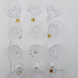 Lots de 12 verres à Liqueur V&B Saar années 1930