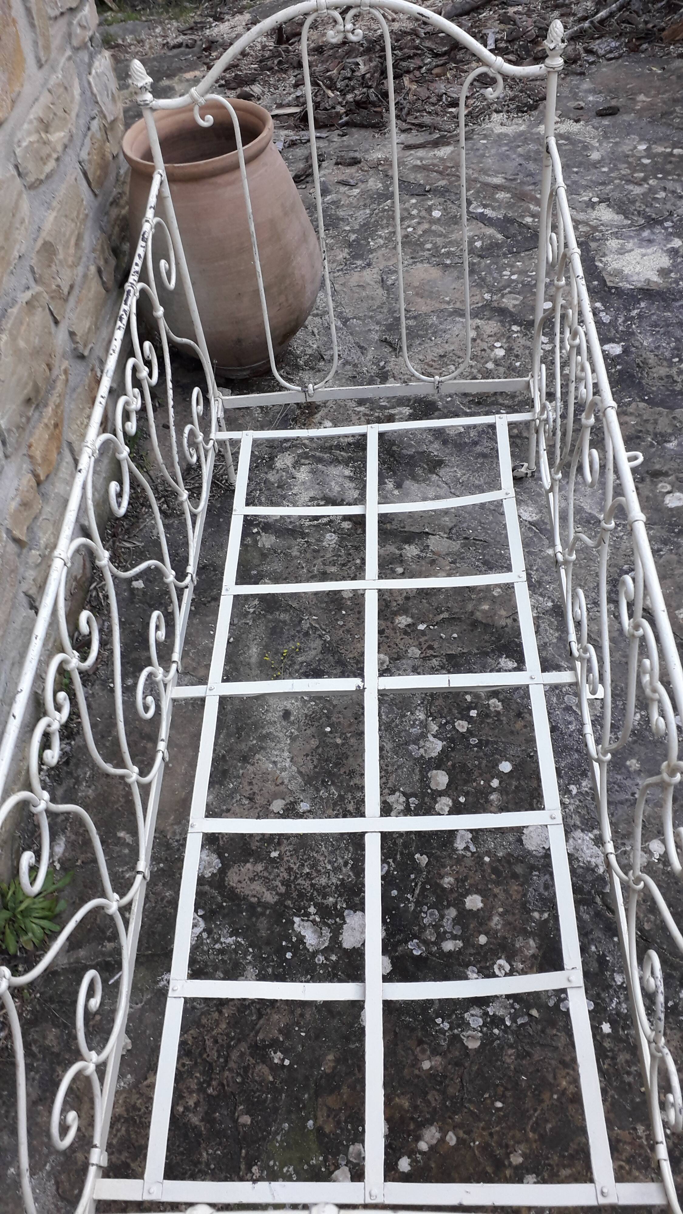 Wrought iron bed