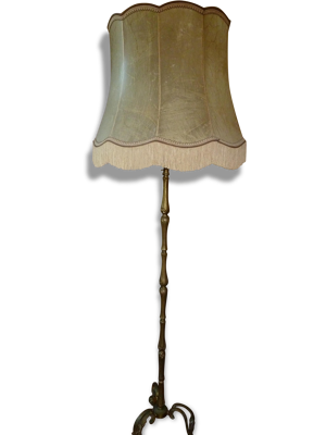 Lampadaire en bronze abat jour