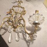 1 Applique prisme de cristal  2 feux