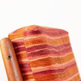 Pair of Danish armchairs in solid teak and fabric, Svend Aage Eriksen 1960.