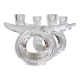 Set of 2 double candlesticks in Vannes crystal