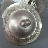 Former glazed glass biscuit maker decoration Vosges landscape of Legras, around 1900. SB