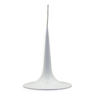 White pendant lamp, Danish design, 1970s, manufacturer: Frandsen