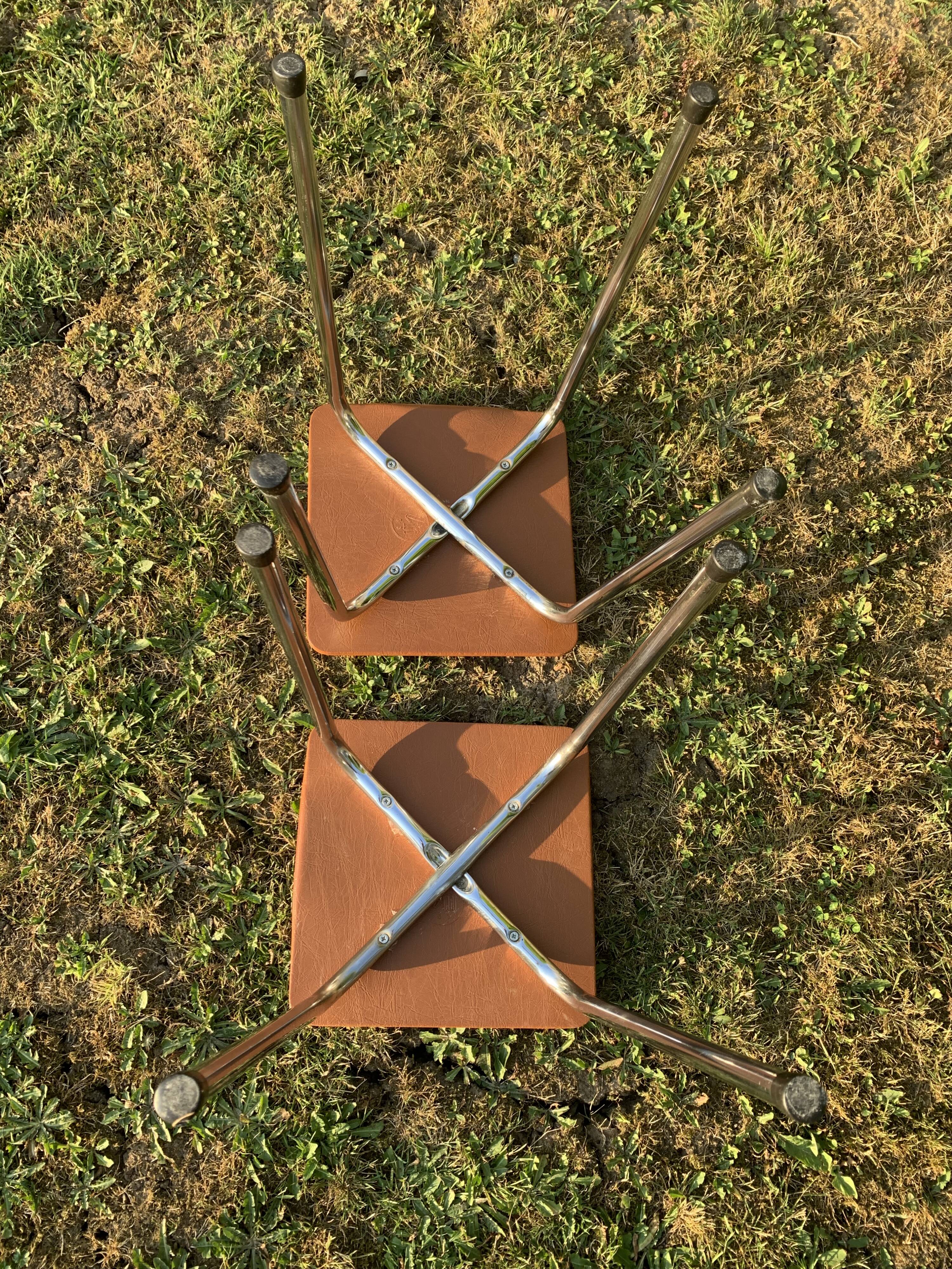 Pair of Skaï stools