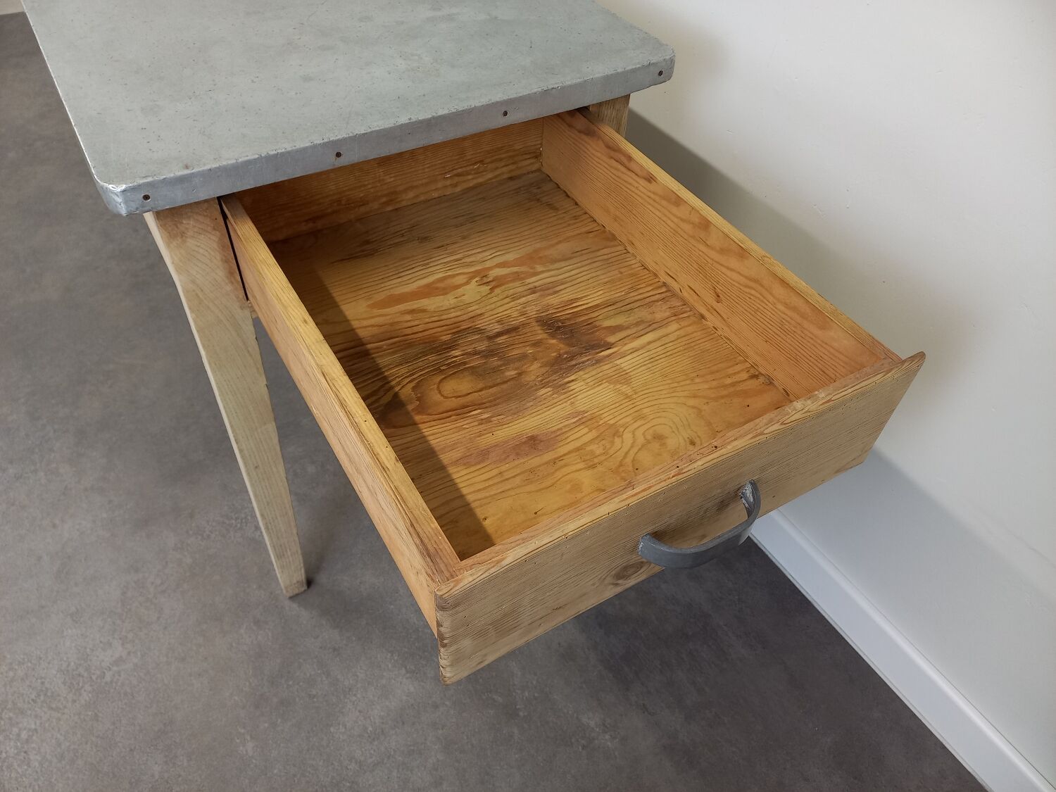 Bistro table zinc tray 185 cm