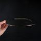 Set of 8 round serving platters or saucers in vintage stainless steel