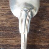Set of 5 white metal spoons from the 20s