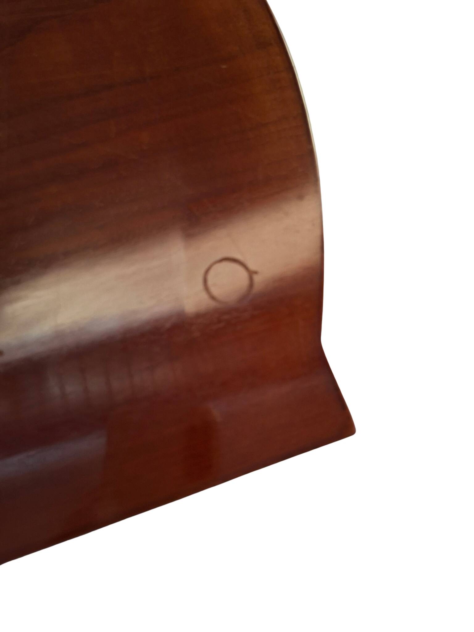 Table basse Mid-Century Modern des années 60 en bois précieux, design vintage.