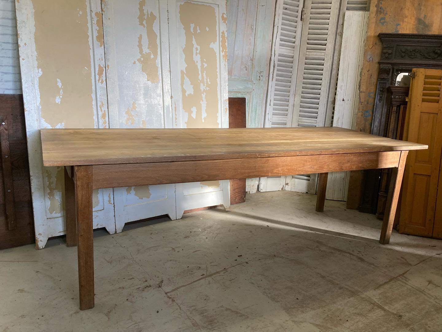 Oak farmhouse table