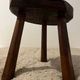 Brutalist wooden bedside table or occasional piece of furniture