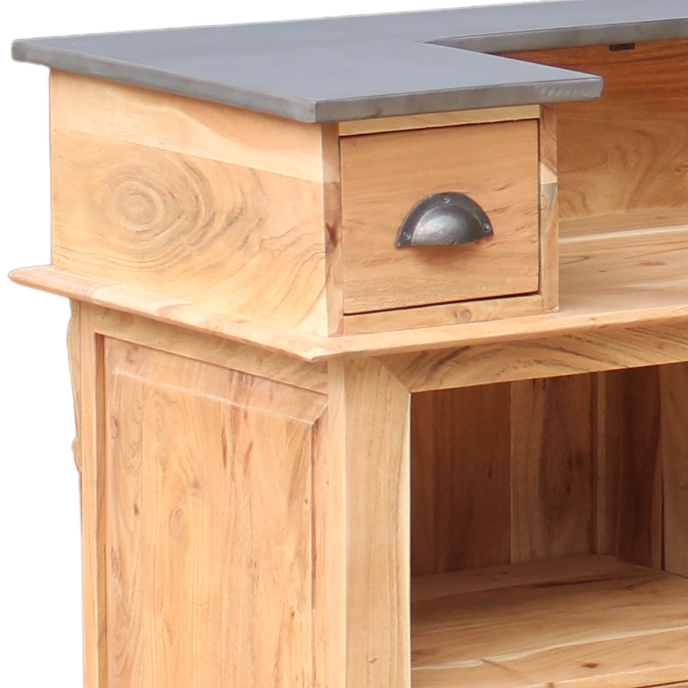 Sells counter bar in solid wood new 120cm