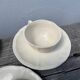 4 tasses beige Sarreguemines unies