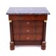 Commode antique avec dessus en pierre, France, vers 1880. Après restauration.