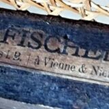 Fischel Jugendstil bistro armchair in curved wood, Thonet period