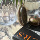 Cendrier en onyx vintage