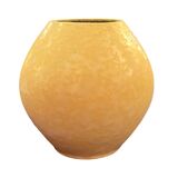 yellow ceramic Gramann Keramik vase, Germany, 1970s