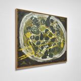 Fruit plate painting, 1970s.