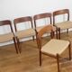Set of 5 Niels O. Møller Model 75 dining chairs for J.L. Møllers Møbelfabrik