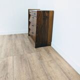 Vintage Scandinavian wooden shoe cabinet
