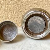 Italian coffee maker 3 cups lagostina vintage 60s design streamline stainless steel 18/10