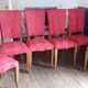 6 leatherette chairs