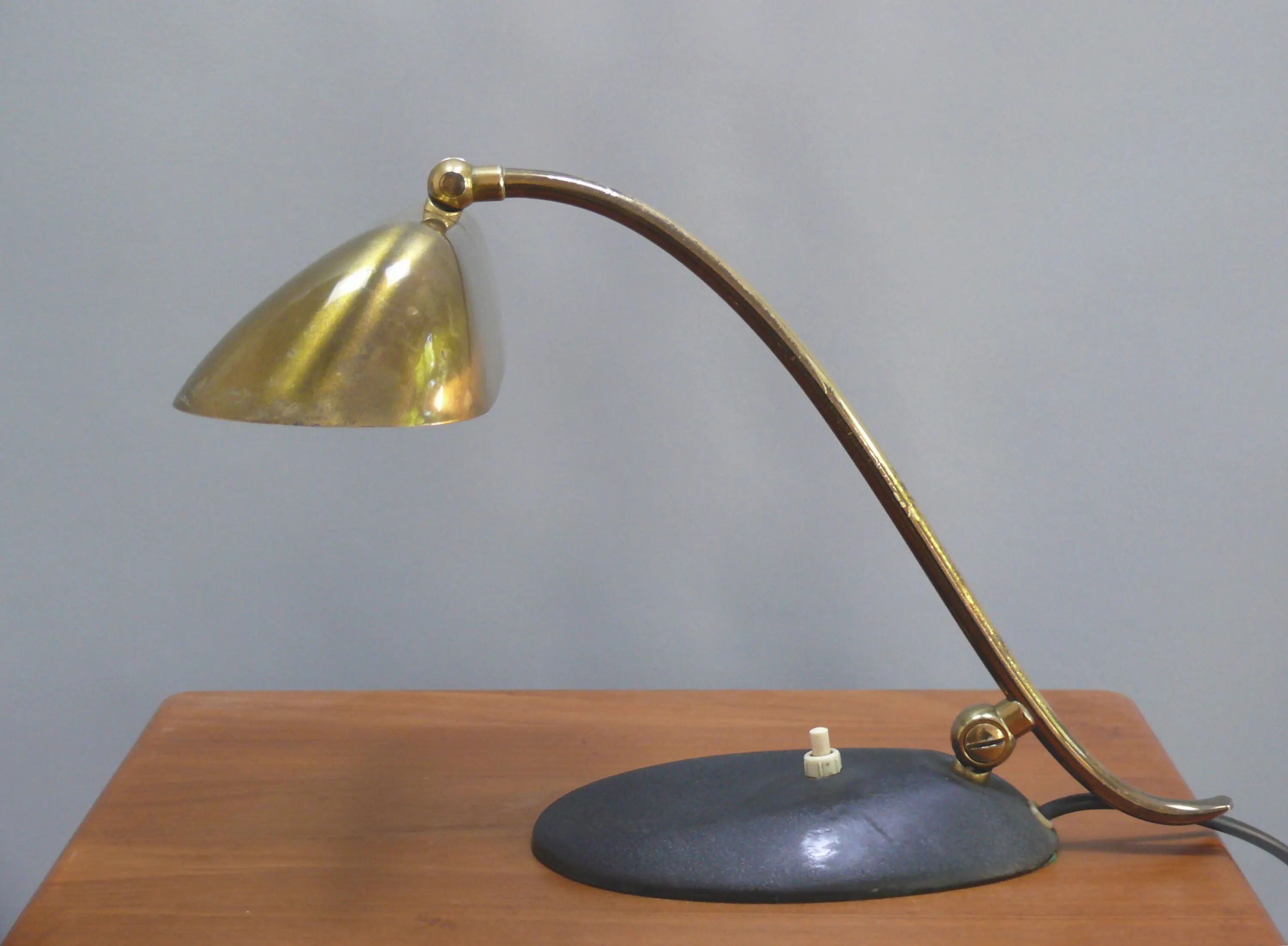 Vintage piano lamp, brass, 1960s, JBS