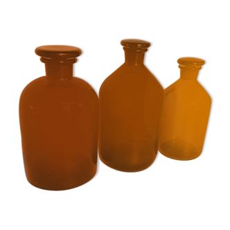 Lot pharmacy bottles