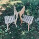 Paire de chaises de jardin enfant
