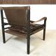 Model Sirocco leather safari chair by Arne Norell, 1960s