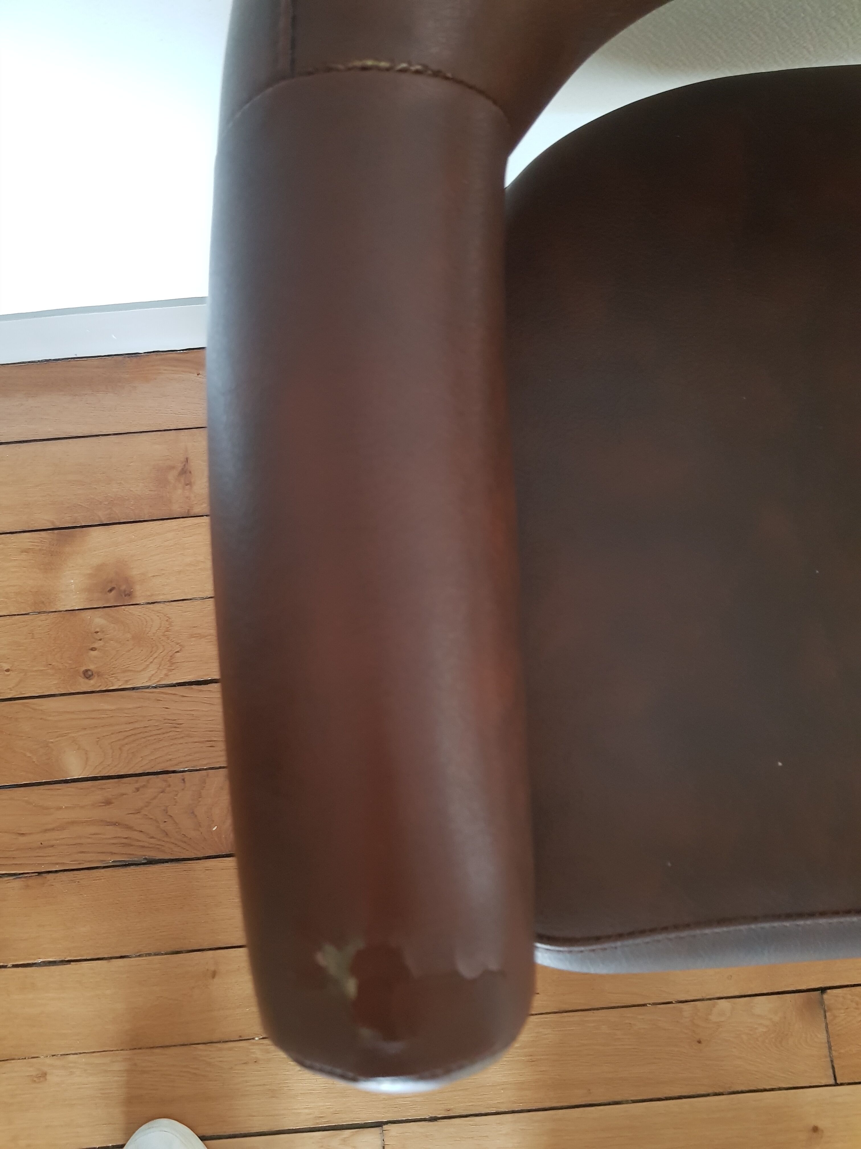 Leather barber chair