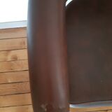 Leather barber chair