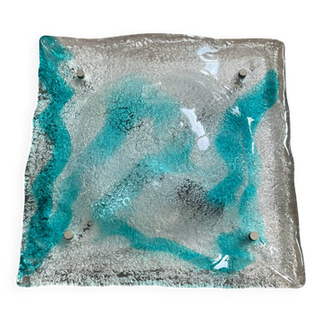 Murano Mazzega wall lamp in glass paste from the 70s