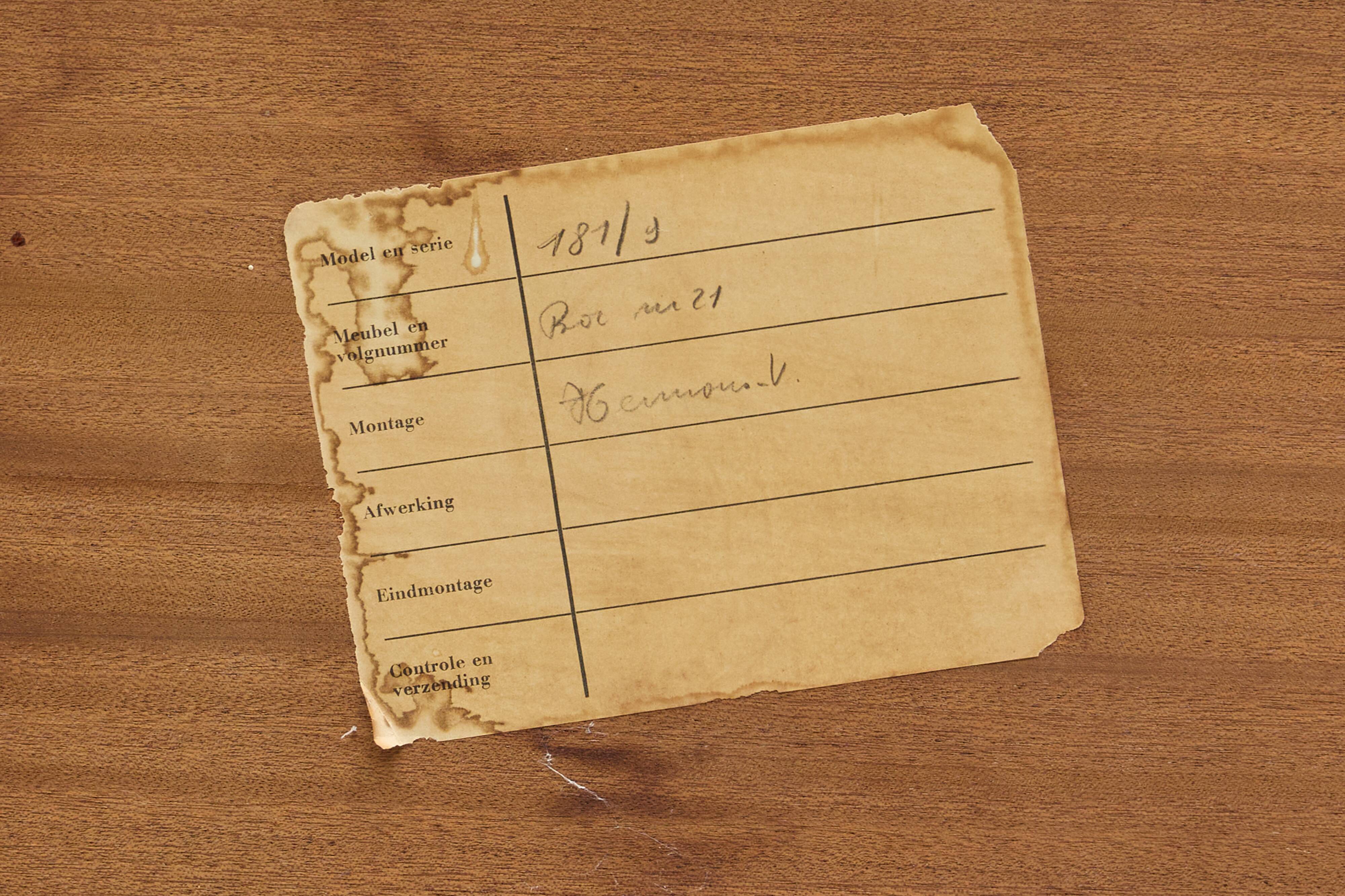 Brutalist Oak Cabinet, Belgium, 1960s