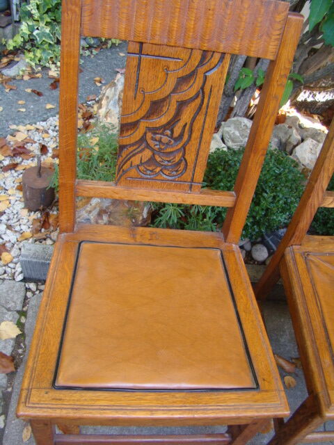 Series of three chairs art deco