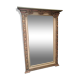 Mirror in wood and polychrome stucco 74x105cm