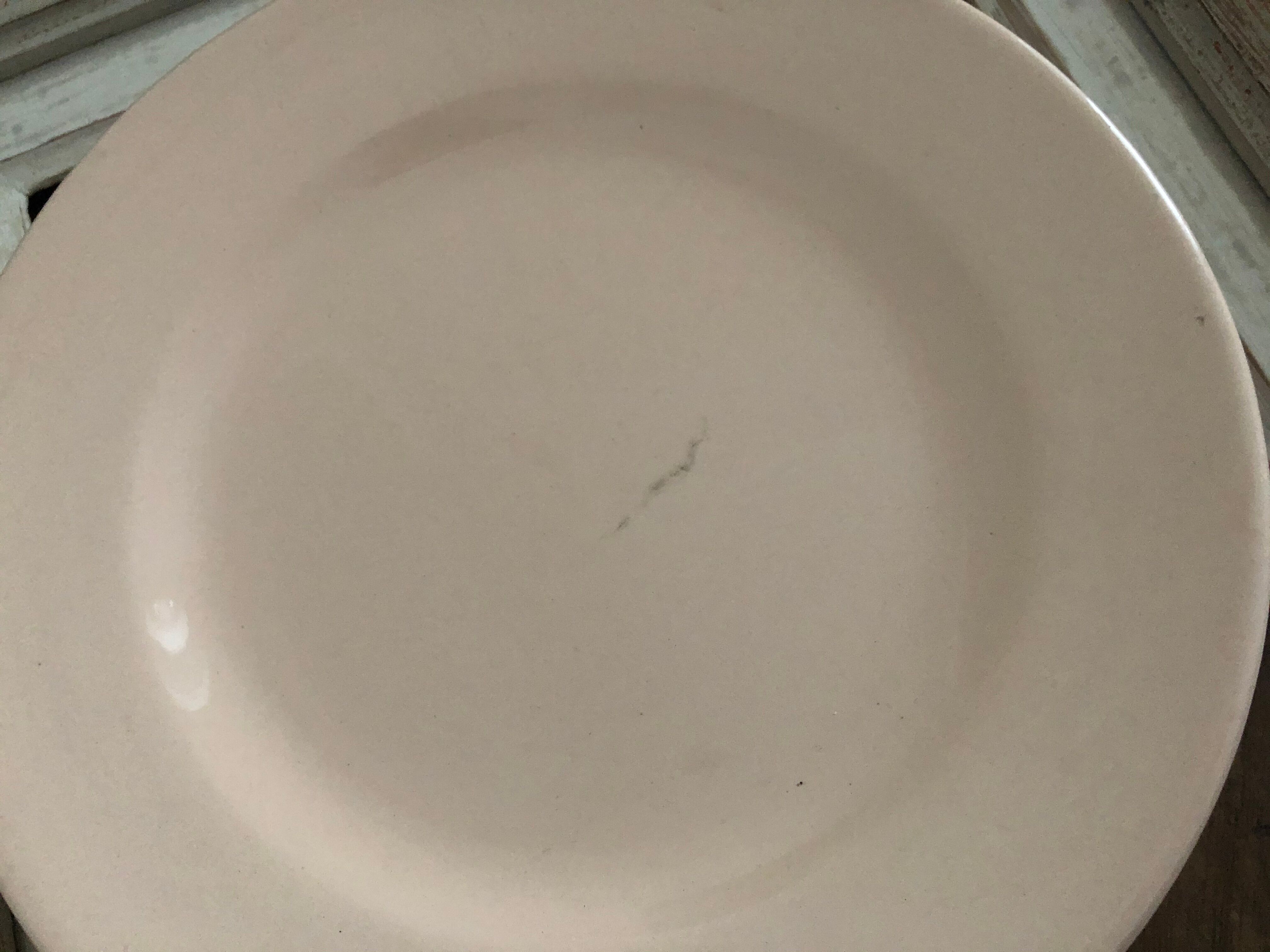 Digoin-Sarreguemines pink dessert plates