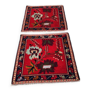Small vintage decorative kilim rug 77x81 cm