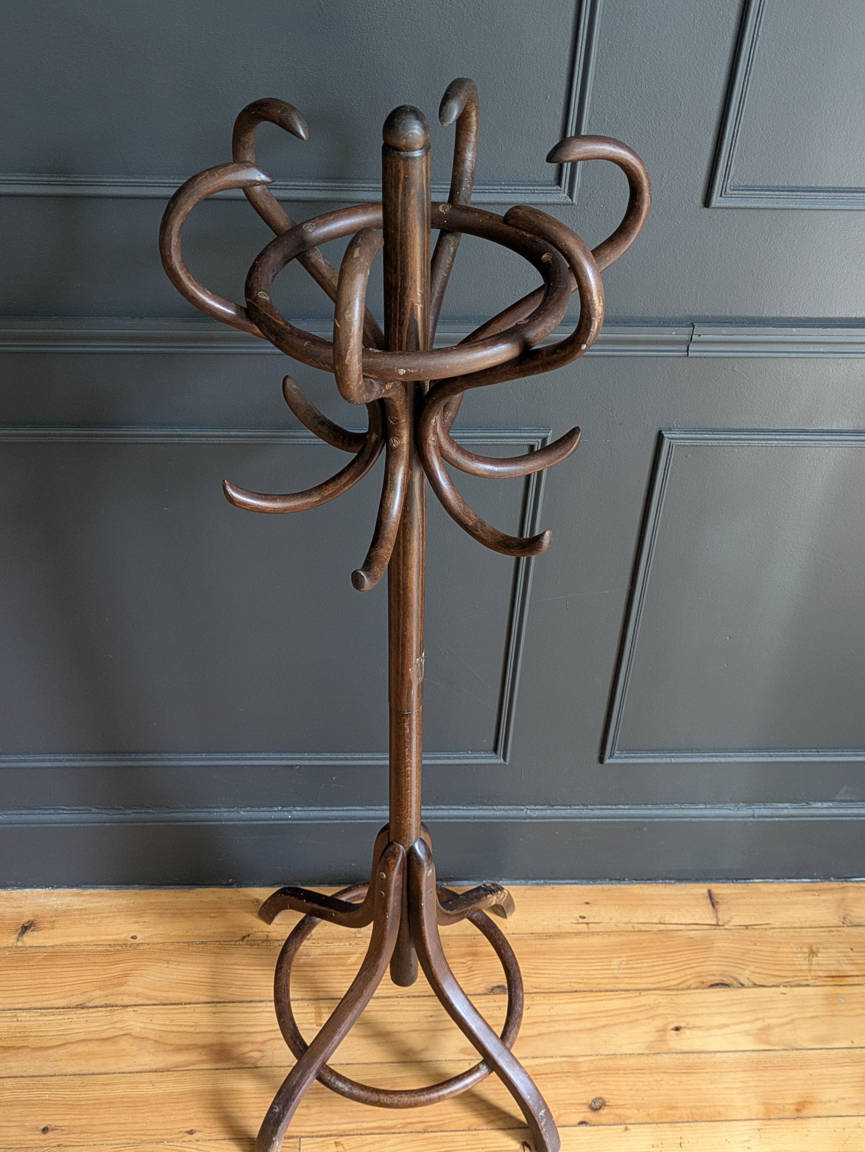Parrot coat rack for a child's room attributed to Thonet.