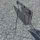 Perforated metal magazine rack from the 1960s.
