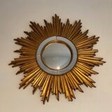 Golden resin sun mirror