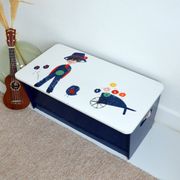 Beautiful wooden toy chest from the 1960s. Nature/gardening decor.