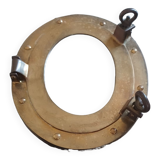 Brass porthole mirror